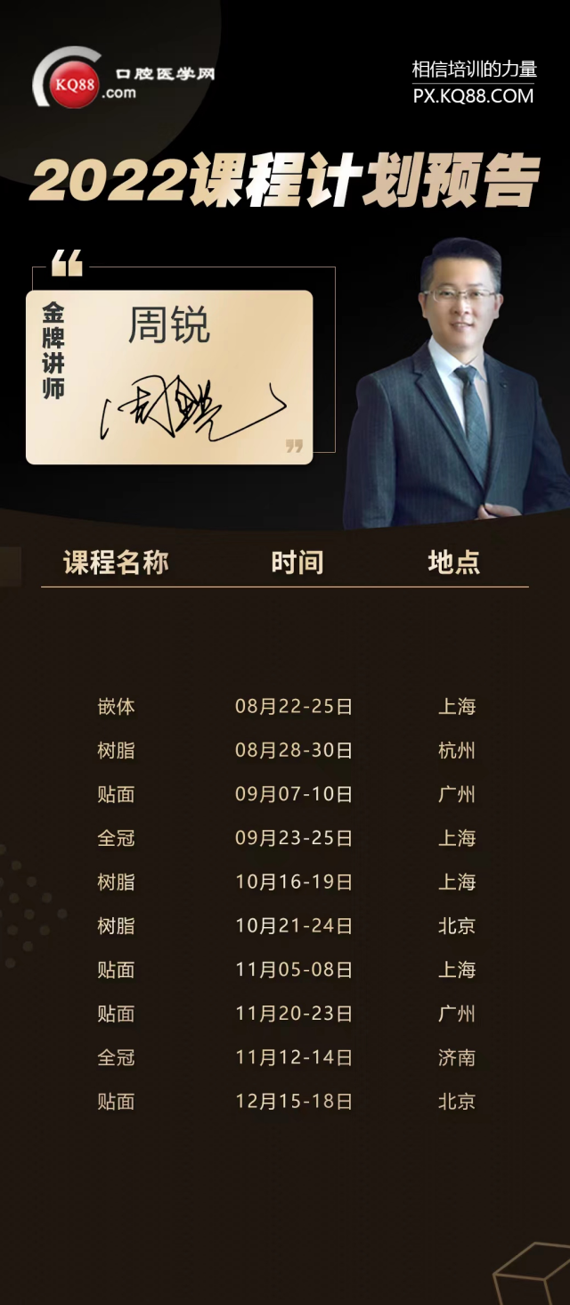 周锐 嵌体制备与粘接系统课程 刘玉芳_kq88口腔培训